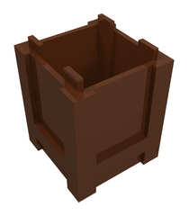 LEGO - Container, doos 2 x 2 x 2 – bovenzijde open - Reddish Brown | N - Thumbnail