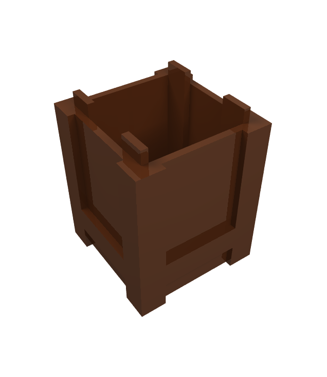 LEGO - Container, doos 2 x 2 x 2 – bovenzijde open - Reddish Brown | N