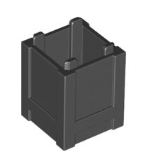 LEGO - Container, doos 2 x 2 x 2 – bovenzijde open - Black | N - Thumbnail