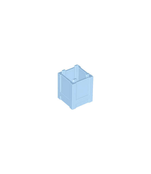 LEGO - Container, doos 2 x 2 x 2 – bovenzijde open - Bright Light Blue | N