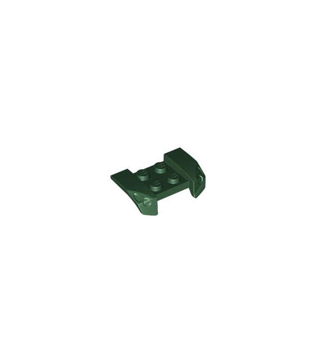 LEGO - Voertuig, spatbord 2 x 4 met uitstekende koplampen - Dark Green | N