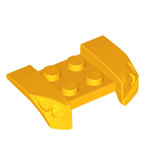 LEGO - Voertuig, spatbord 2 x 4 met uitstekende koplampen - Bright Light Orange | N - Thumbnail