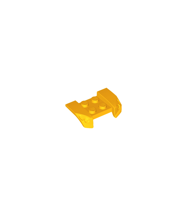 LEGO - Voertuig, spatbord 2 x 4 met uitstekende koplampen - Bright Light Orange | N
