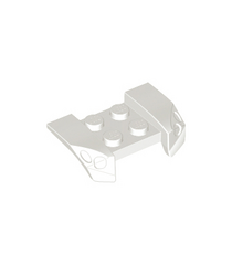 LEGO - Voertuig, spatbord 2 x 4 met uitstekende koplampen - White | N - Thumbnail