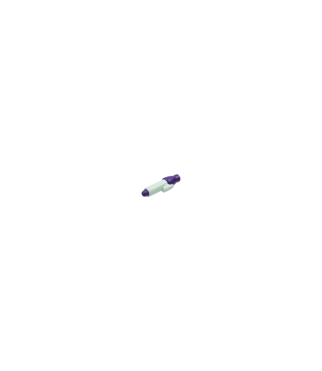 LEGO - Minifiguur-accessoire, pen met gegoten donkerpaarse punt en dop - Light Aqua | N
