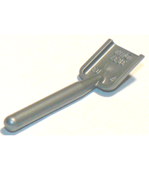 LEGO - Minifiguur-accessoire, schop / spade met ronde handgreep - Flat Silver | N - Thumbnail