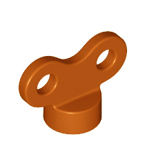 LEGO - Minifiguur-accessoire, opwindsleutel - Dark Orange | N - Thumbnail