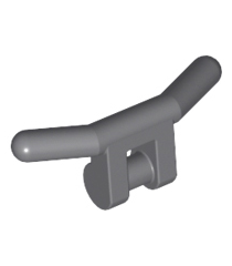 LEGO - Minifiguur-accessoire, stuur - Dark Bluish Gray | N - Thumbnail