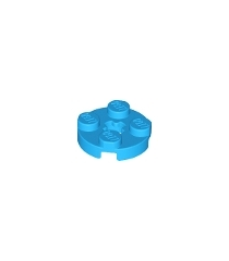 LEGO - Plaat, rond 2 x 2 met as-gat - Dark Azure | N - Thumbnail