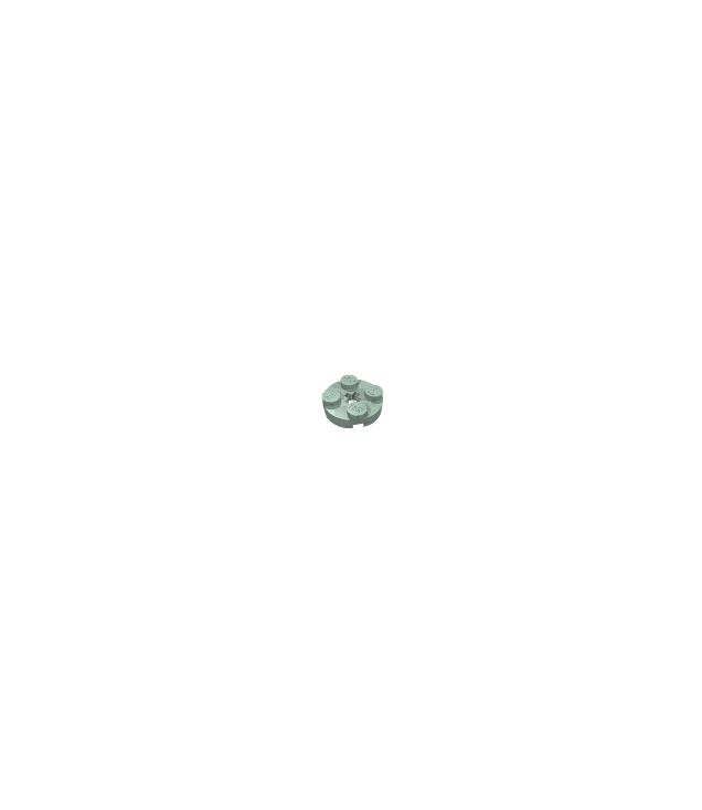 LEGO - Plaat, rond 2 x 2 met as-gat - Sand Green | N