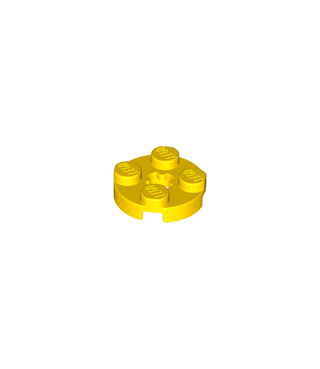 LEGO - Plaat, rond 2 x 2 met as-gat - Yellow | N