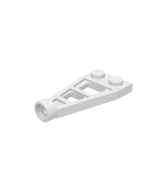 LEGO - Plaat, gemodificeerd 1 x 2 met lange nophouder (ruimtevleugel) - White | N