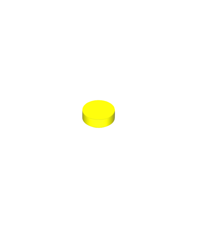 LEGO - Tegel, rond 1 x 1 - Neon Yellow | N