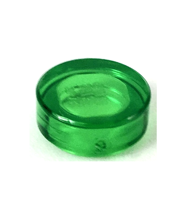 LEGO - Tegel, rond 1 x 1 - Trans-Green | N
