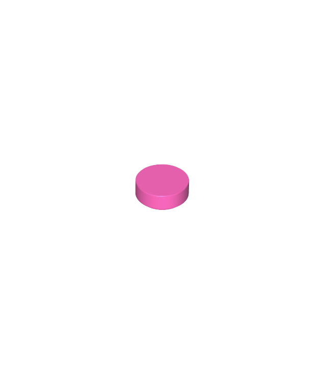 LEGO - Tegel, rond 1 x 1 - Dark Pink | N