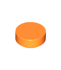LEGO - Tegel, rond 1 x 1 - Orange | N - Thumbnail