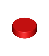 LEGO - Tegel, rond 1 x 1 - Red | N - Thumbnail