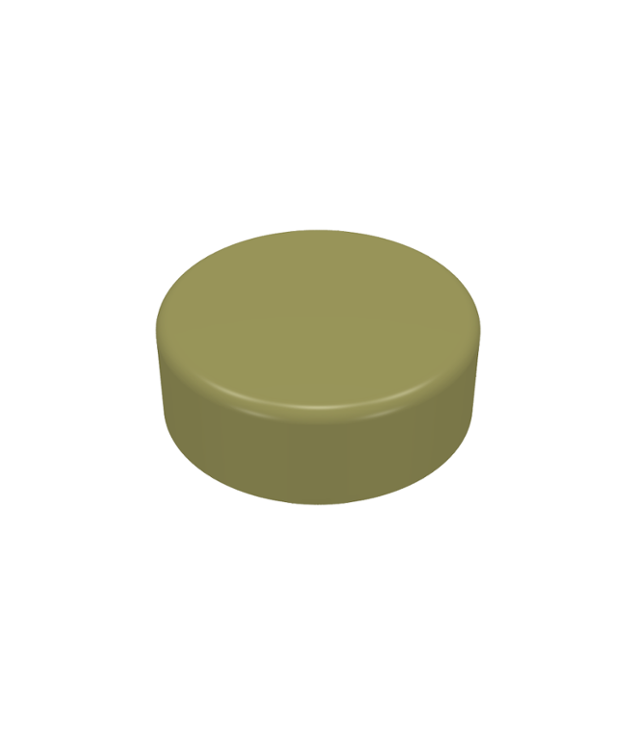 LEGO - Tegel, rond 1 x 1 - Olive Green | N