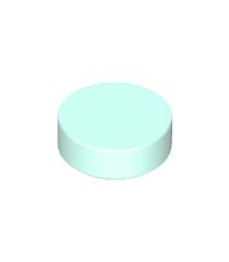 LEGO - Tegel, rond 1 x 1 - Light Aqua | N - Thumbnail