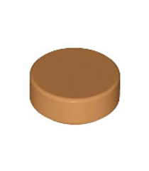 LEGO - Tegel, rond 1 x 1 - Medium Nougat | N - Thumbnail