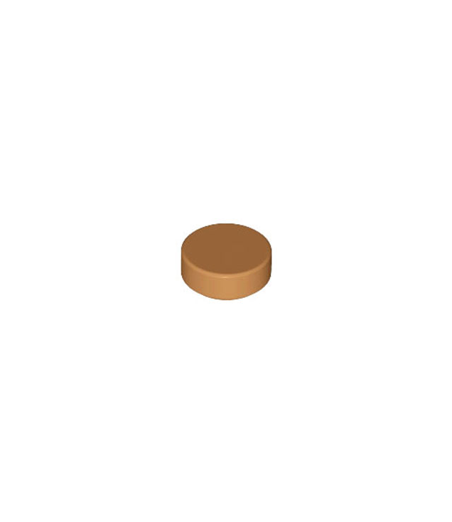 LEGO - Tegel, rond 1 x 1 - Medium Nougat | N