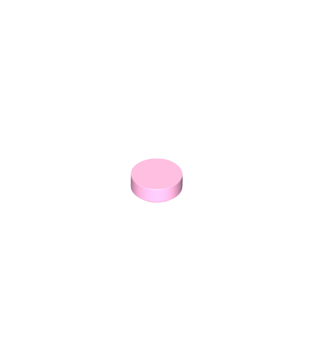 LEGO - Tegel, rond 1 x 1 - Bright Pink | N