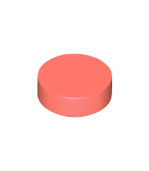 LEGO - Tegel, rond 1 x 1 - Coral | N - Thumbnail