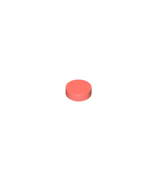 LEGO - Tegel, rond 1 x 1 - Coral | N