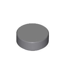 LEGO - Tegel, rond 1 x 1 - Dark Bluish Gray | N - Thumbnail