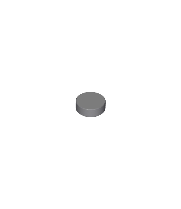 LEGO - Tegel, rond 1 x 1 - Dark Bluish Gray | N