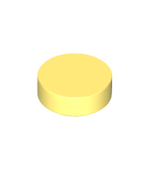 LEGO - Tegel, rond 1 x 1 - Bright Light Yellow | N - Thumbnail