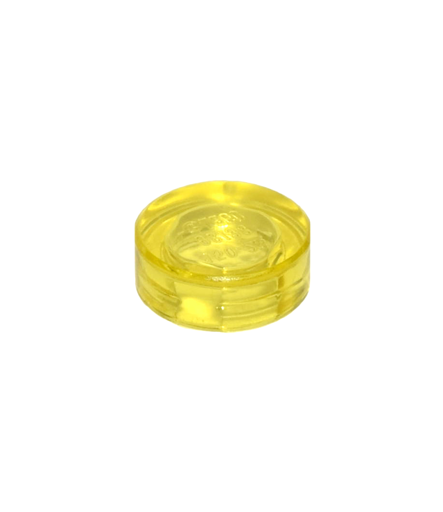 LEGO - Tegel, rond 1 x 1 - Trans-Yellow | N