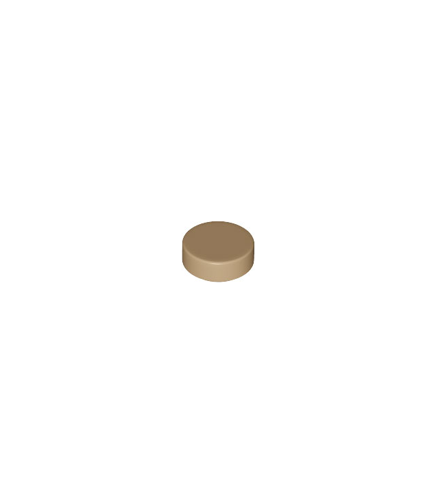 LEGO - Tegel, rond 1 x 1 - Dark Tan | N