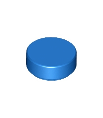 LEGO - Tegel, rond 1 x 1 - Blue | N - Thumbnail
