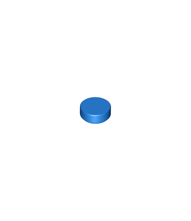 LEGO - Tegel, rond 1 x 1 - Blue | N