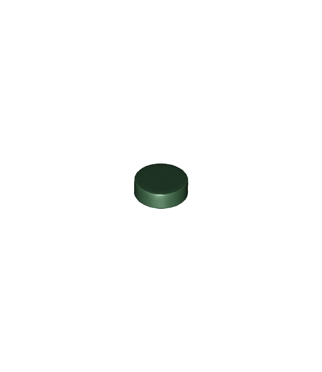 LEGO - Tegel, rond 1 x 1 - Dark Green | N