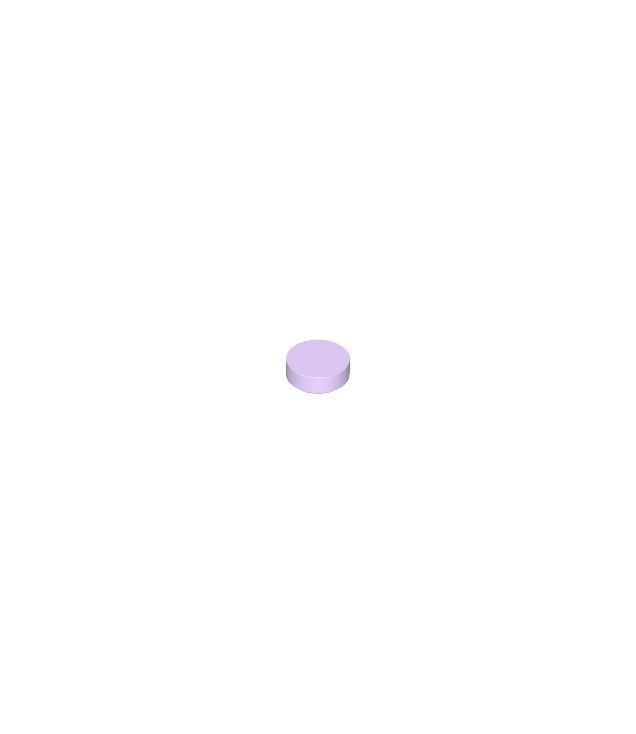 LEGO - Tegel, rond 1 x 1 - Lavender | N