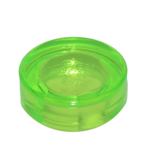 LEGO - Tegel, rond 1 x 1 - Trans-Bright Green | N - Thumbnail