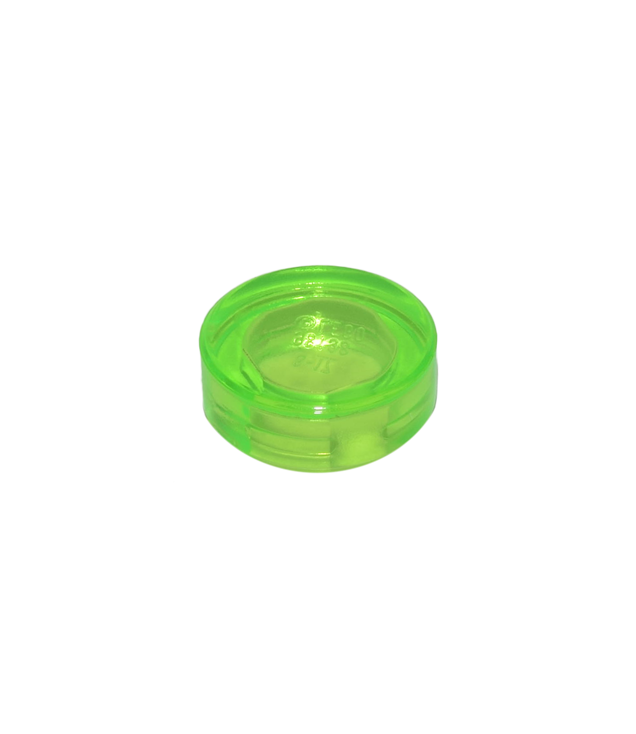 LEGO - Tegel, rond 1 x 1 - Trans-Bright Green | N