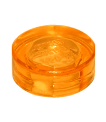 LEGO - Tegel, rond 1 x 1 - Trans-Orange | N - Thumbnail