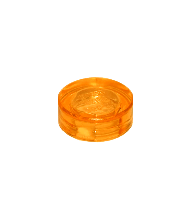 LEGO - Tegel, rond 1 x 1 - Trans-Orange | N