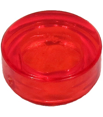 LEGO - Tegel, rond 1 x 1 - Trans-Red | N - Thumbnail