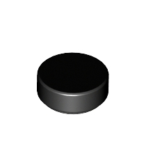 LEGO - Tegel, rond 1 x 1 - Black | N - Thumbnail