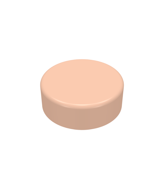 LEGO - Tegel, rond 1 x 1 - Light Nougat | N