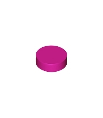 LEGO - Tegel, rond 1 x 1 - Magenta | N - Thumbnail