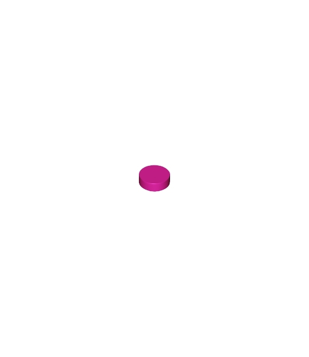 LEGO - Tegel, rond 1 x 1 - Magenta | N