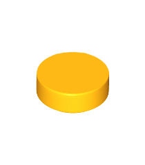 LEGO - Tegel, rond 1 x 1 - Bright Light Orange | N - Thumbnail
