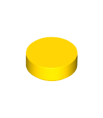 LEGO - Tegel, rond 1 x 1 - Yellow | N - Thumbnail