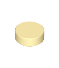 LEGO - Tegel, rond 1 x 1 - Tan | N - Thumbnail