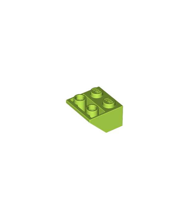 LEGO - Helling, omgekeerd 45 graden 2 x 2 met vlakke onderpen - Lime | N